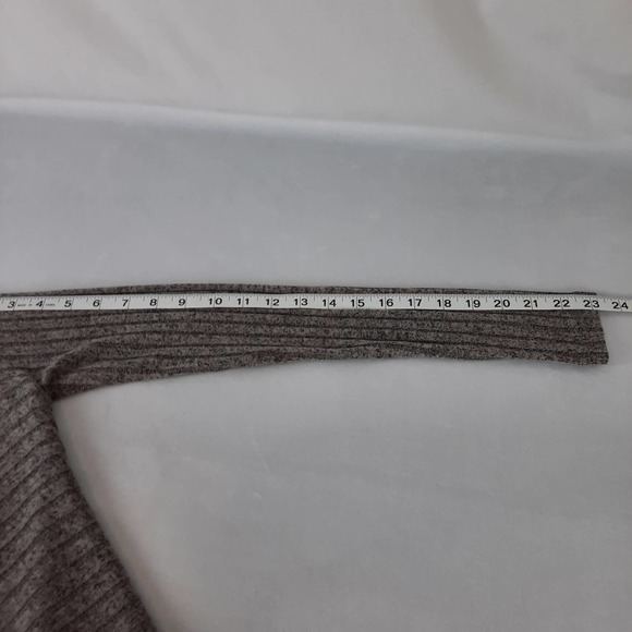 Renee C Long Sleeve Gray Lightweight Mock Neck Sweater, Small - Picture 11 of 13